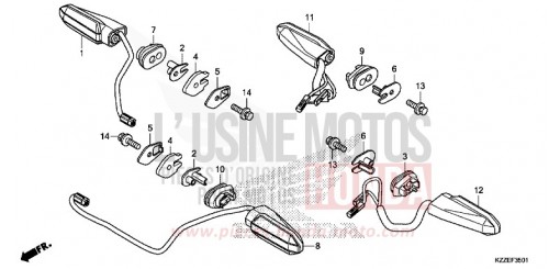CLIGNOTANT (CRF250RL/RLA) CRF250RLAH de 2017